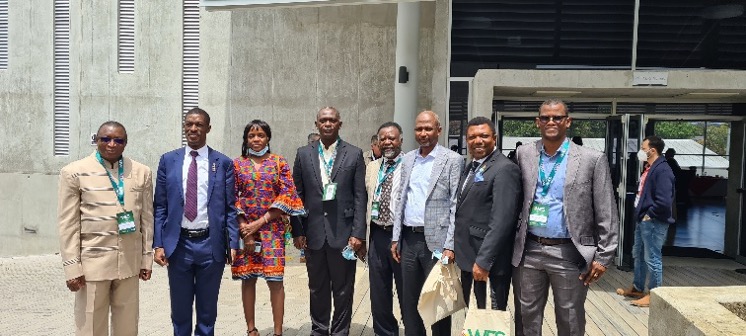 Quelques membres de la délégation africaine au WES 2022 (Burkina Faso, Kenya, Ghana, Libéria et Nigéria)